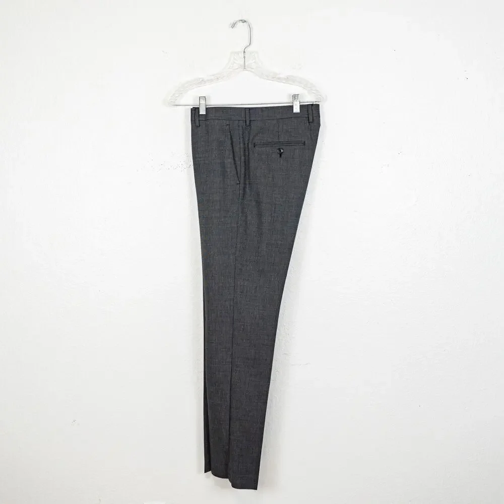 J.Crew Ludlow Italian Wool cotton Suit Charcoal Birdseye 38R 32x34